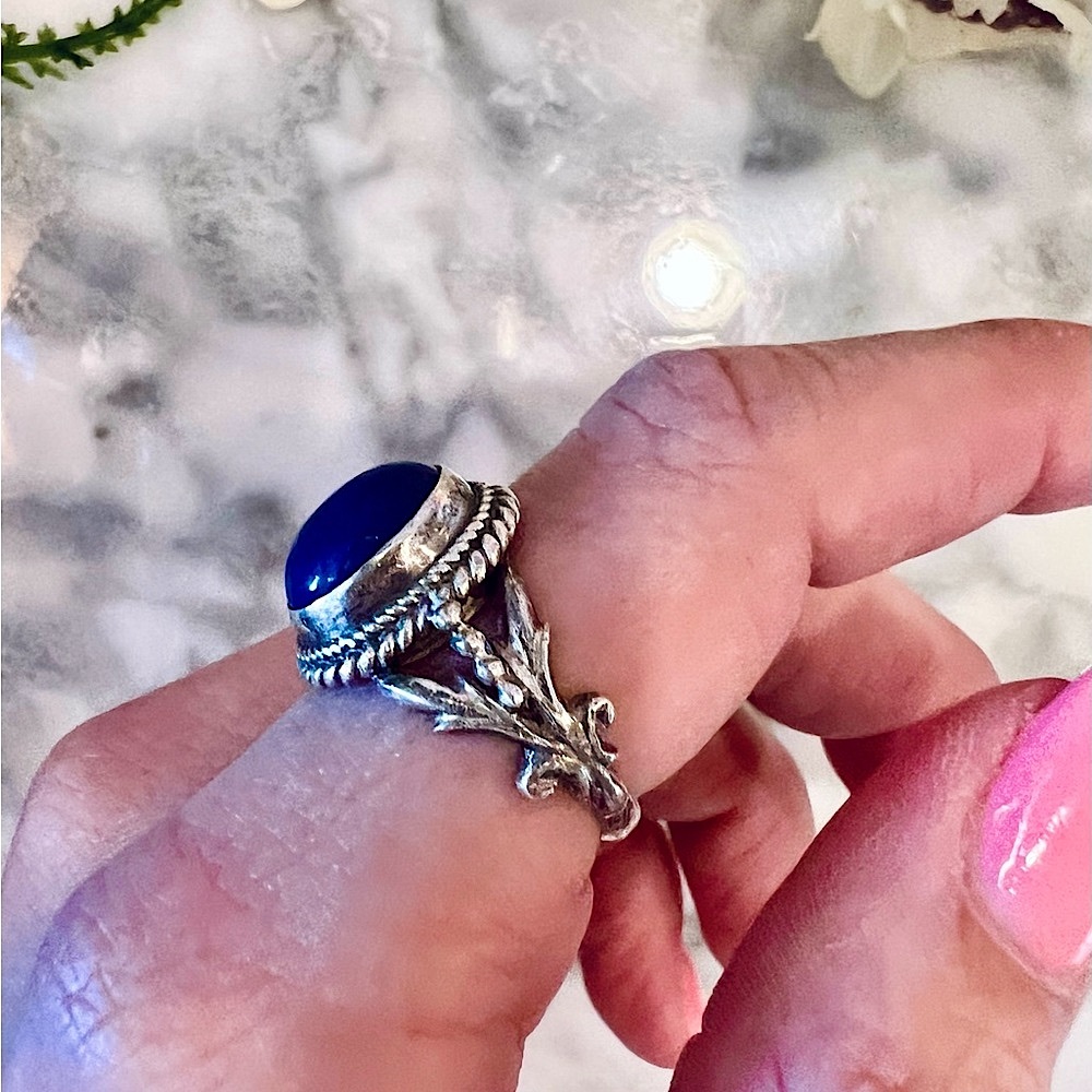 Vintage Handmade Ring Solid 925 Sterling Silver size 8! Good condition! - Picture 13 of 16